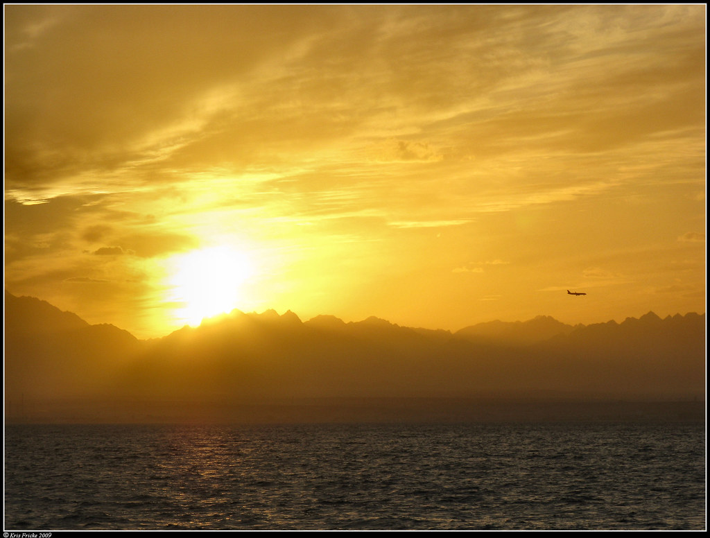 The Egyptian coast seen from the Red Sea