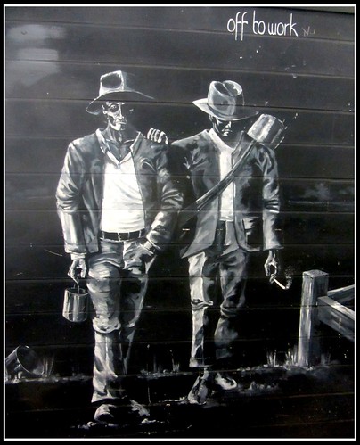 A mural on a wall in Bundaberg
